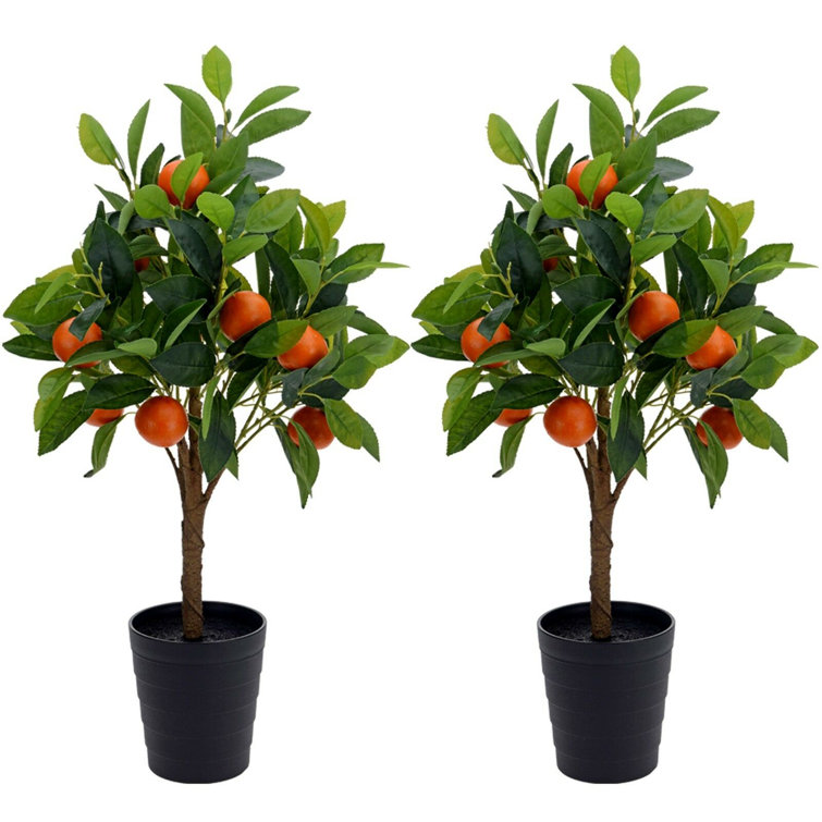 The Seasonal Aisle 70Cm Faux Orange Tree in Pot Wayfair.co.uk